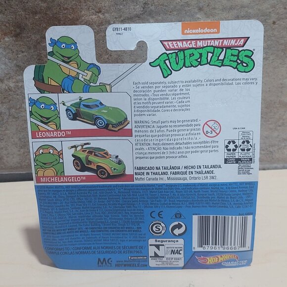 Hot Wheels Teenage Mutant Ninja Turtles Leonardo Character Car 2020 - Picture 2 of 9